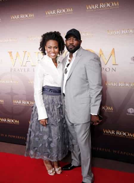 Priscilla with her husband Jerry on the red carpet premiere of the movie War Room at the Majestic Theater in Downtown Dallas